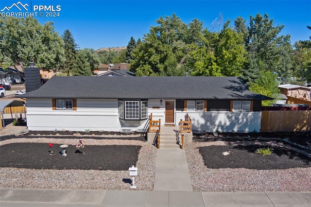 view of ranch-style house