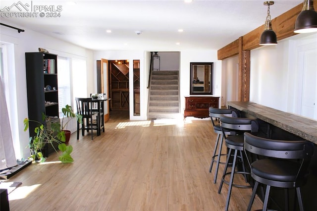 interior space featuring light hardwood / wood-style flooring