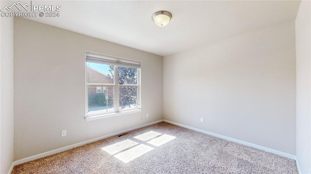 empty room featuring carpet