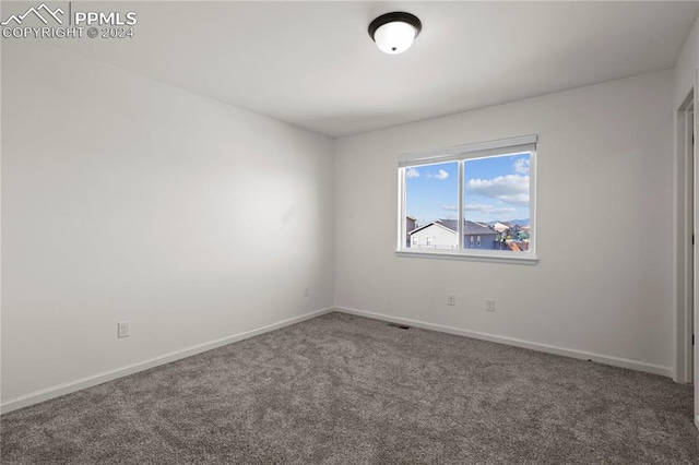 view of carpeted empty room