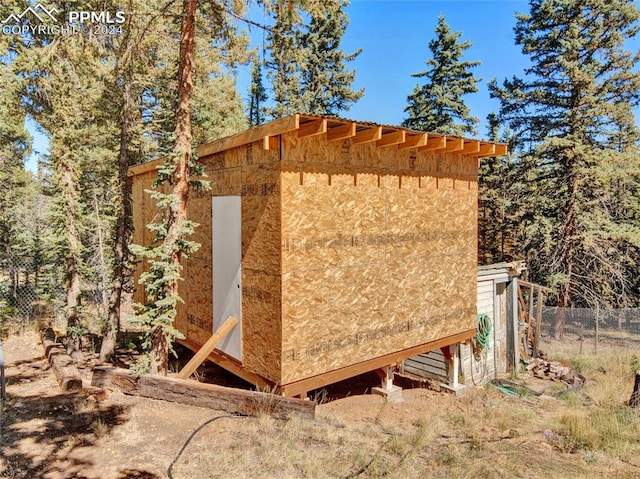 view of outbuilding