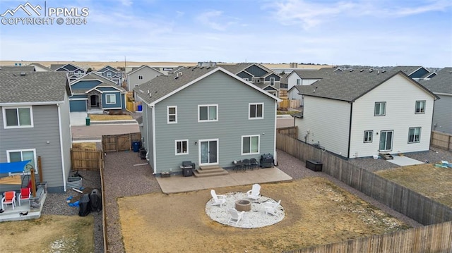 rear view of property with a patio