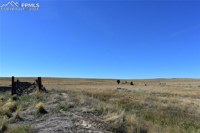 exterior space featuring a rural view