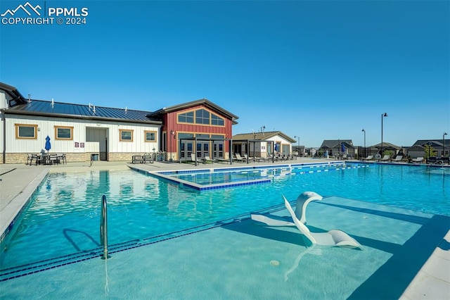 view of pool with a patio