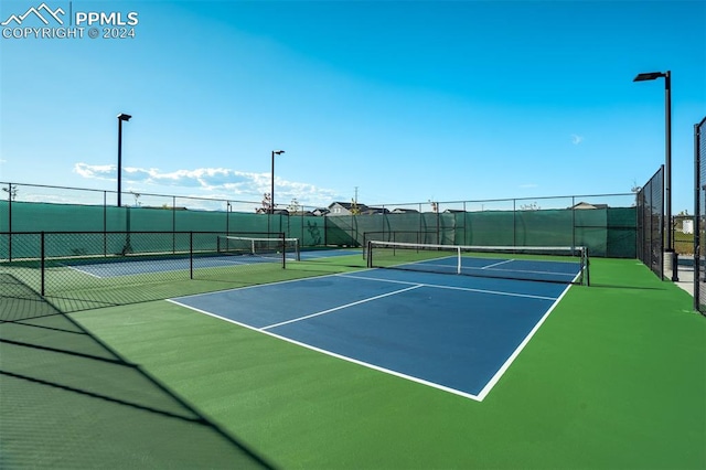 view of tennis court