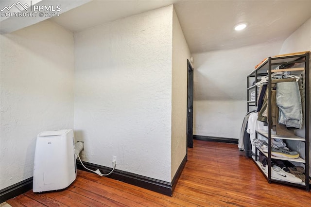 interior space featuring dark hardwood / wood-style floors