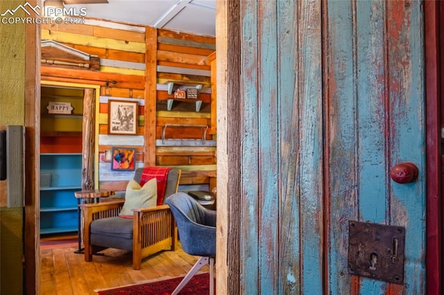 interior space featuring hardwood / wood-style floors