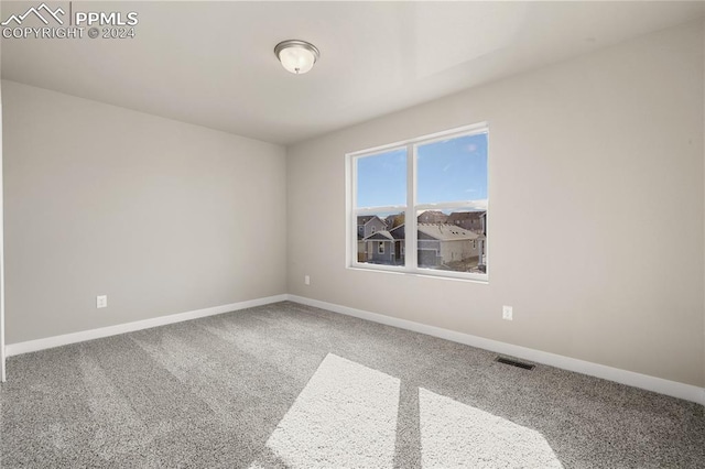 view of carpeted empty room