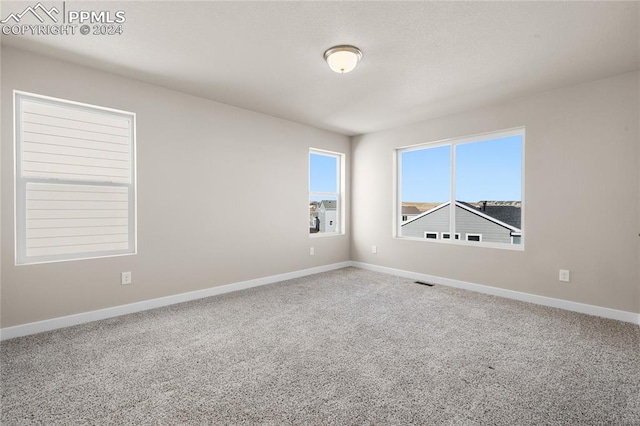 view of carpeted empty room