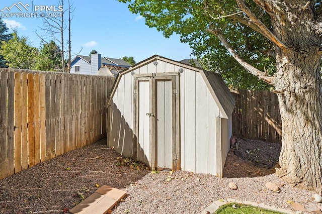 view of outdoor structure