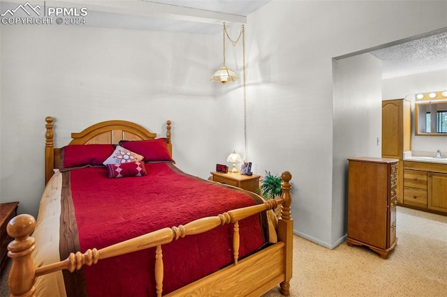 bedroom featuring sink