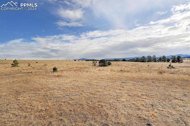 view of nature featuring a mountain view and a rural view