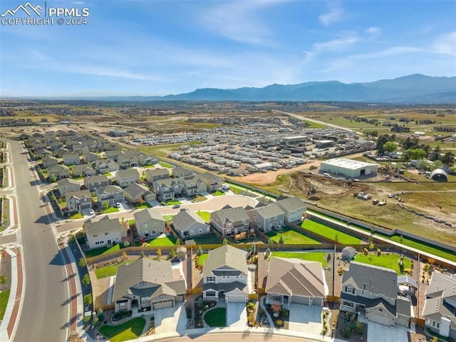 8032 Wheatland Dr, Colorado Springs, CO 80908 - drone / aerial view featuring a mountain view and a residential view