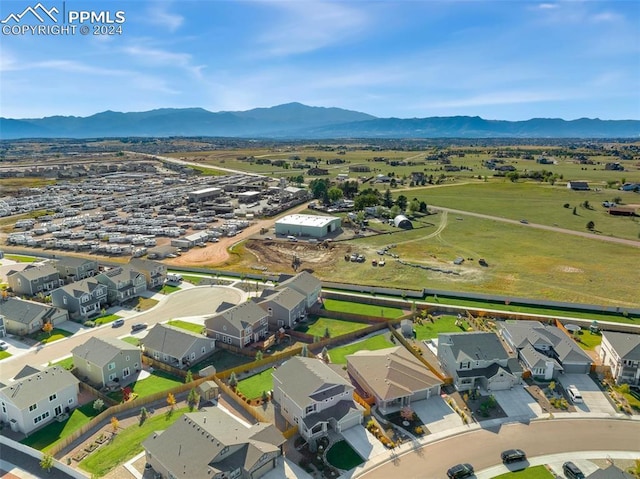 8032 Wheatland Dr, Colorado Springs, CO 80908 - bird's eye view featuring a residential view and a mountain view