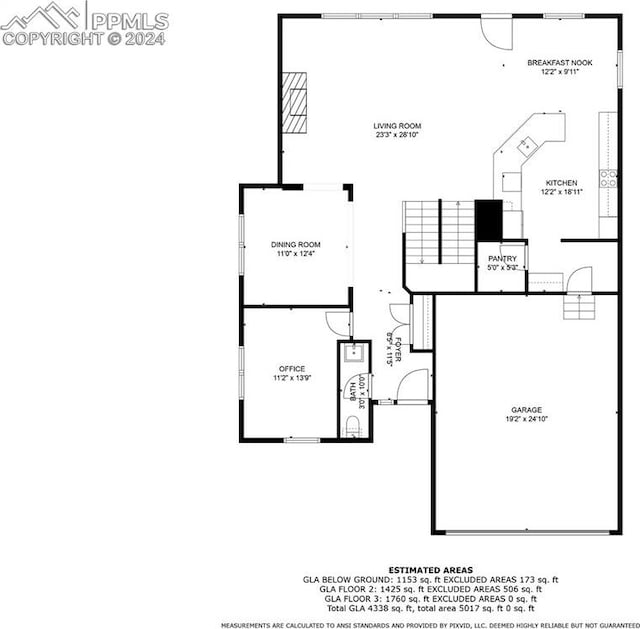 8032 Wheatland Dr, Colorado Springs, CO 80908 - floor plan