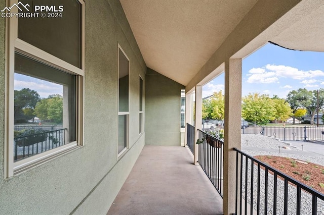 view of balcony