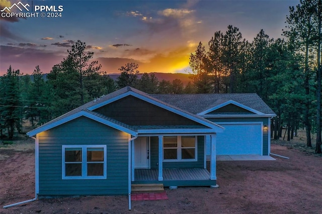 view of front of house featuring covered porch