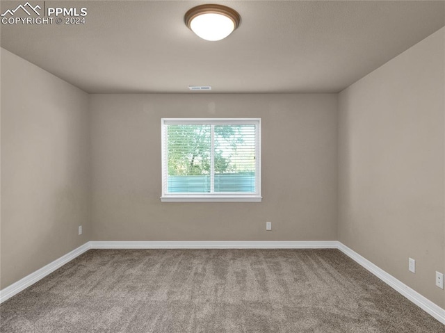 spare room with carpet flooring