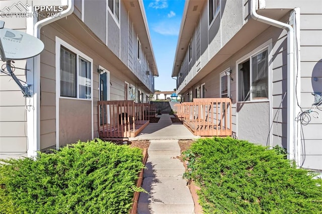 view of property's community featuring a deck