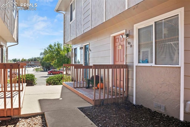 exterior space featuring covered porch