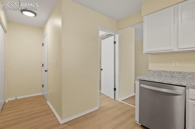 corridor featuring light hardwood / wood-style flooring