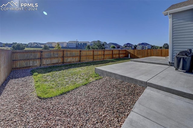 view of yard featuring a patio