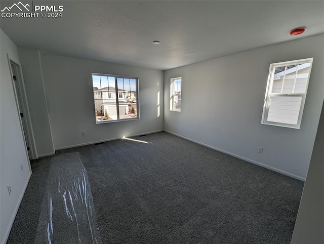 view of carpeted empty room