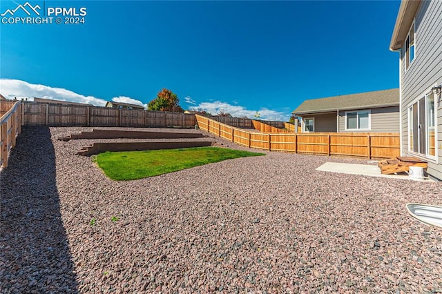 view of yard with a patio