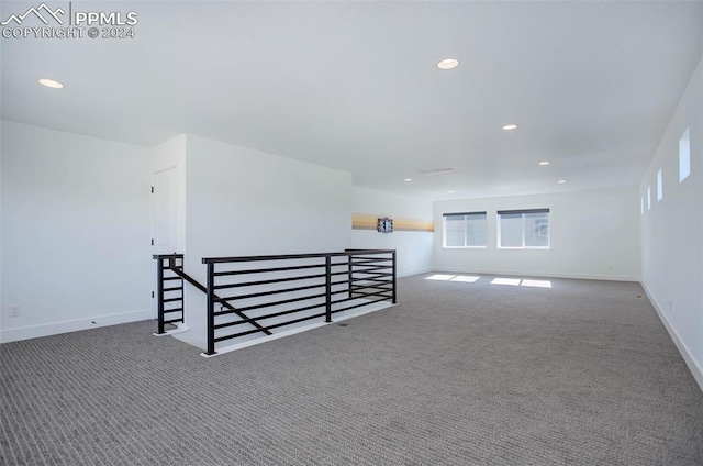 view of carpeted empty room