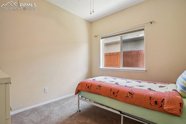 bedroom featuring carpet flooring