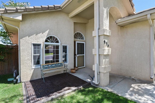 view of entrance to property