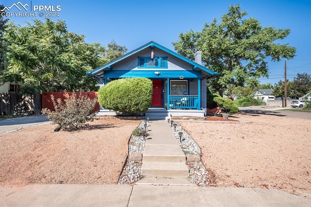 bungalow with covered porch