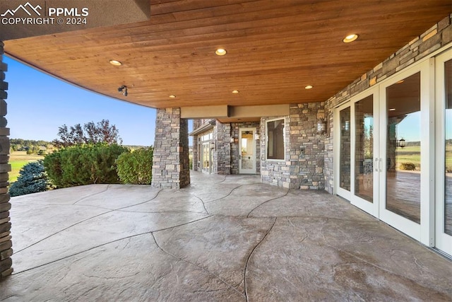 19155 Lochmere Ct, Monument, CO 80132 - view of patio with french doors