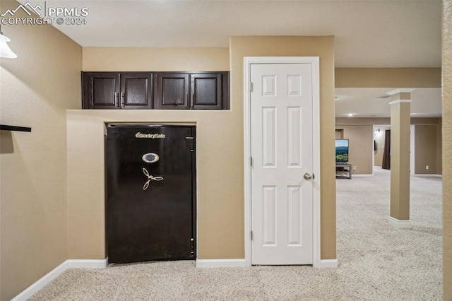 interior space with light carpet