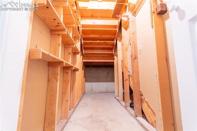 view of storage room