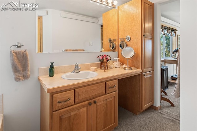 bathroom featuring vanity