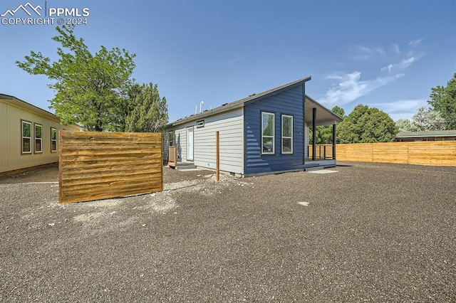 exterior space with a patio