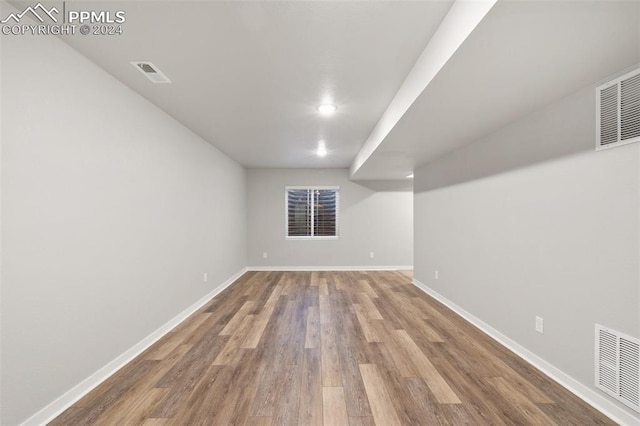 791 Little Bear Grv, Colorado Springs, CO 80907 - finished basement with wood finished floors and baseboards