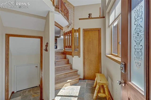 entrance foyer with plenty of natural light