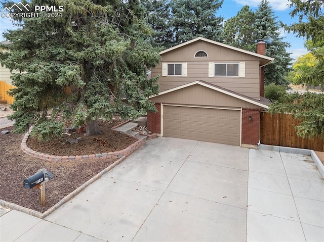 view of front of house featuring a garage