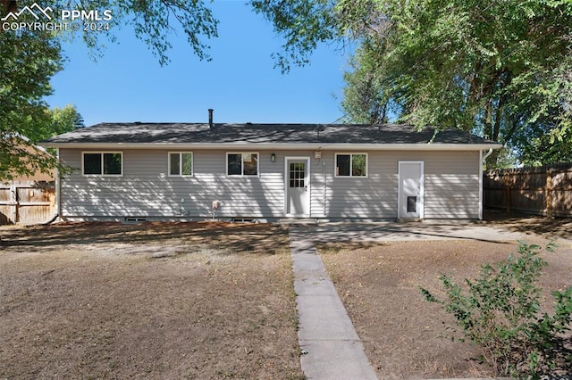 view of ranch-style home