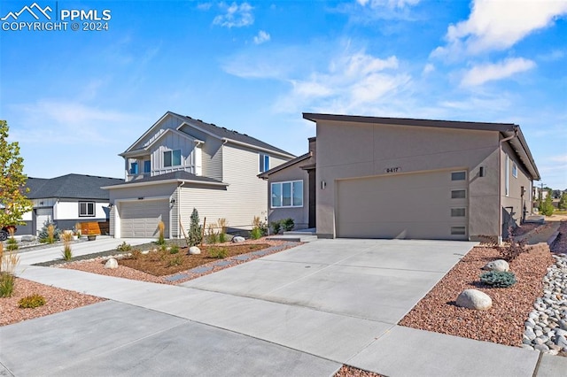 view of front of home featuring a garage