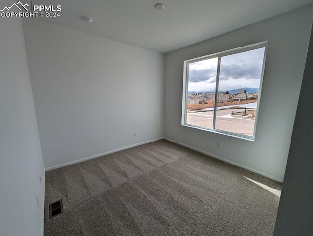 empty room featuring carpet