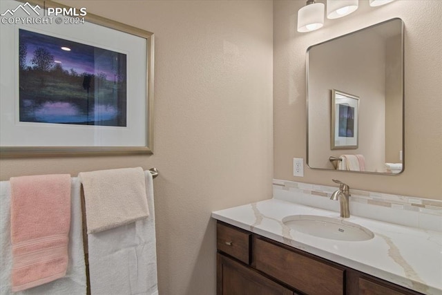 bathroom featuring vanity