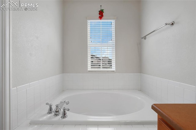 bathroom with a bath