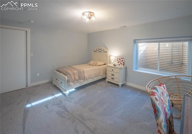 unfurnished bedroom featuring carpet flooring