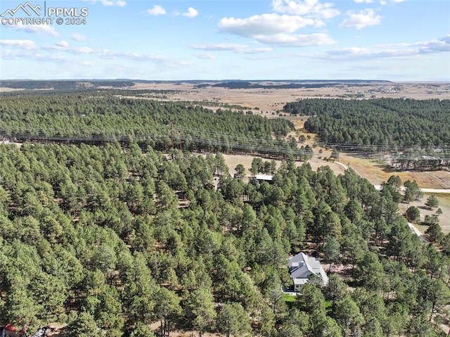 10760 Hardy Rd, Colorado Springs, CO 80908 - birds eye view of property featuring a wooded view