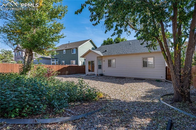 view of rear view of property