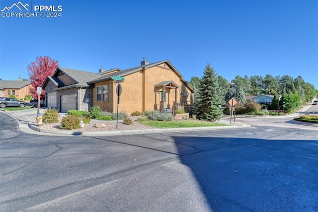 view of front of house featuring a garage