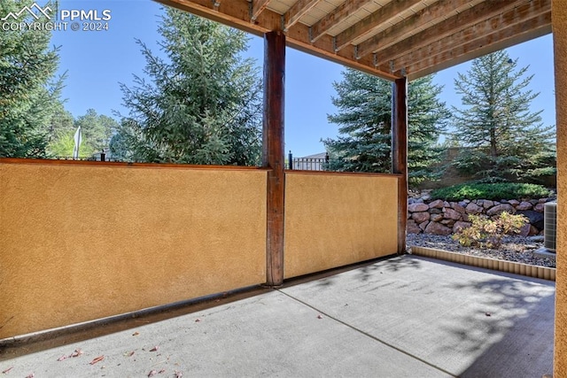 view of patio with cooling unit